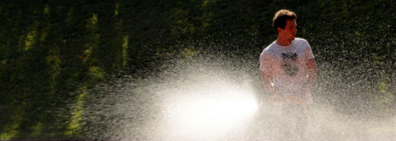 Spaß im Sprinkler
